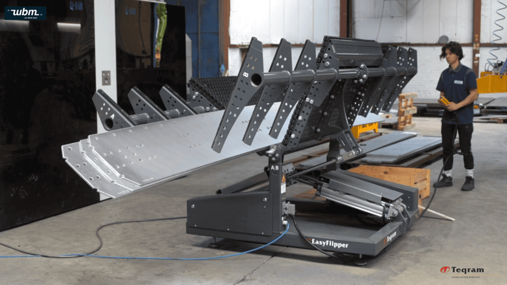 WBM chooses safety and efficiency: safely flipping 3 plates of 170 kg in 10 seconds