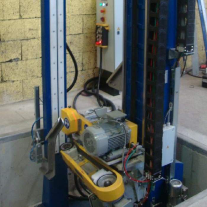 BURCH VSA-2000 Vertical Weld Seam Grinding Machine