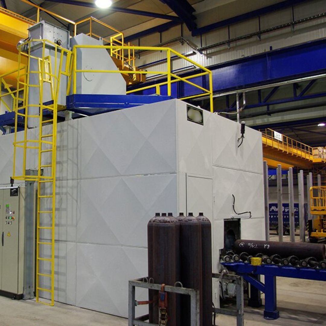SUPERIOR EdgeBlast Gas Bottles Shotblasting Machine